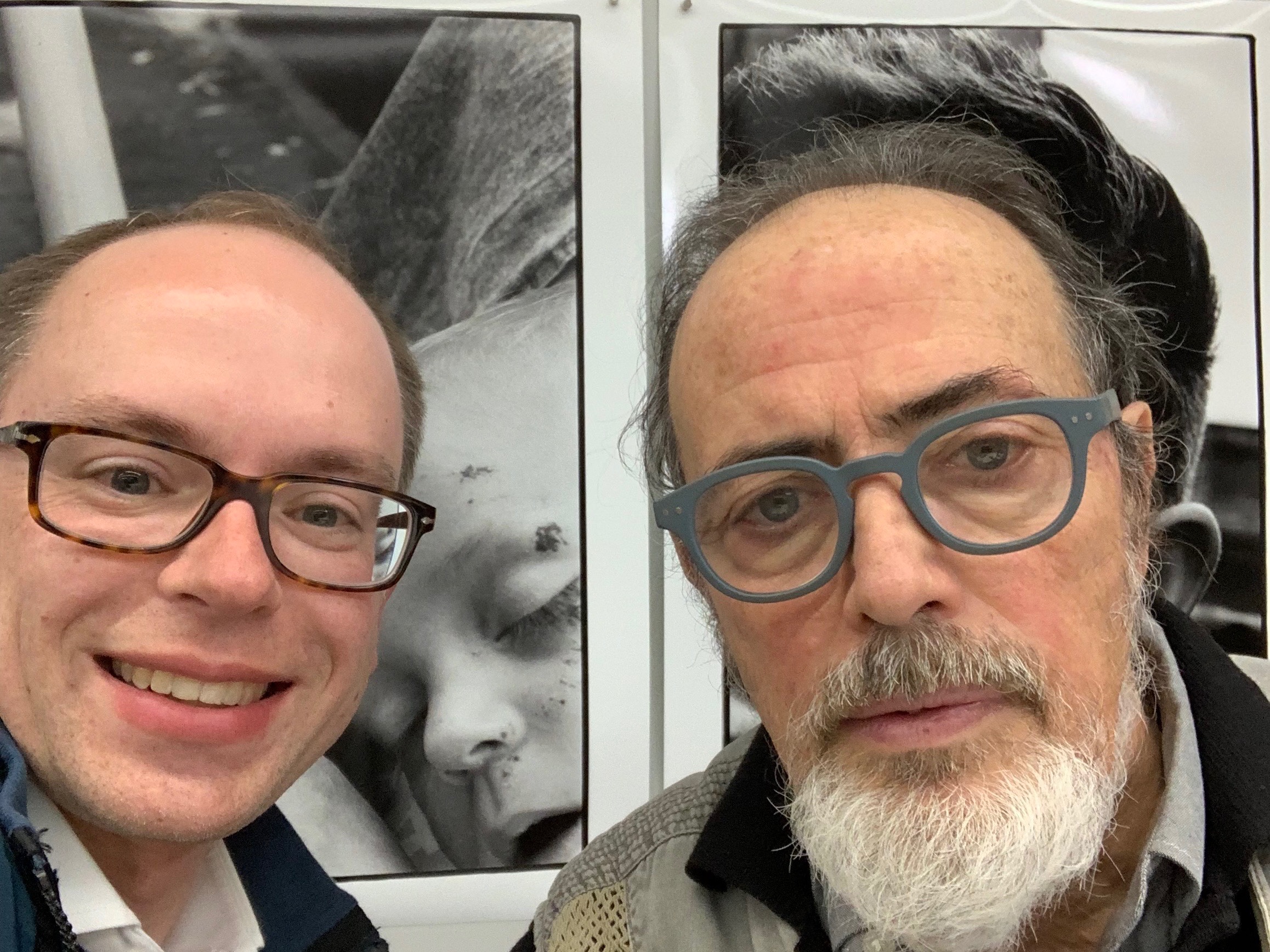 Selfie with Bruce Gilden, November 2018