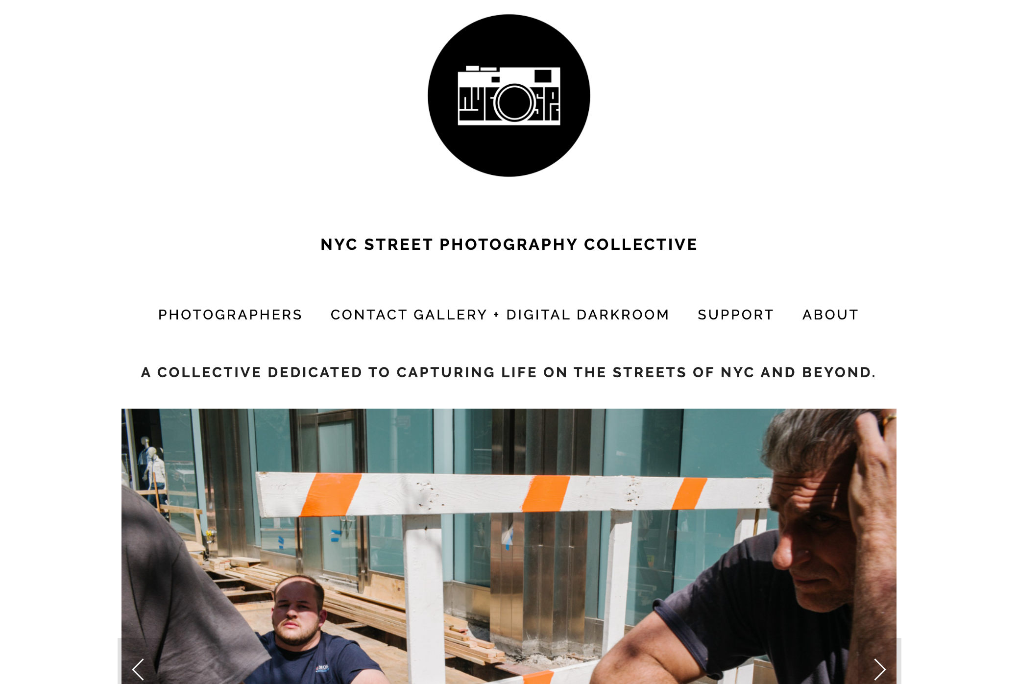 NYC Street Photography Collective website screenshot