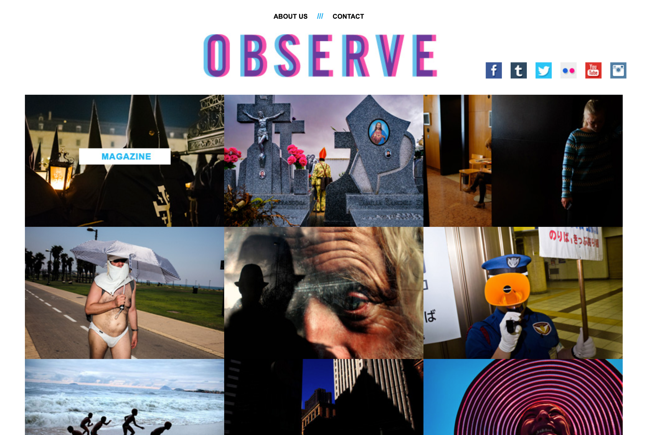 Observe website screenshot