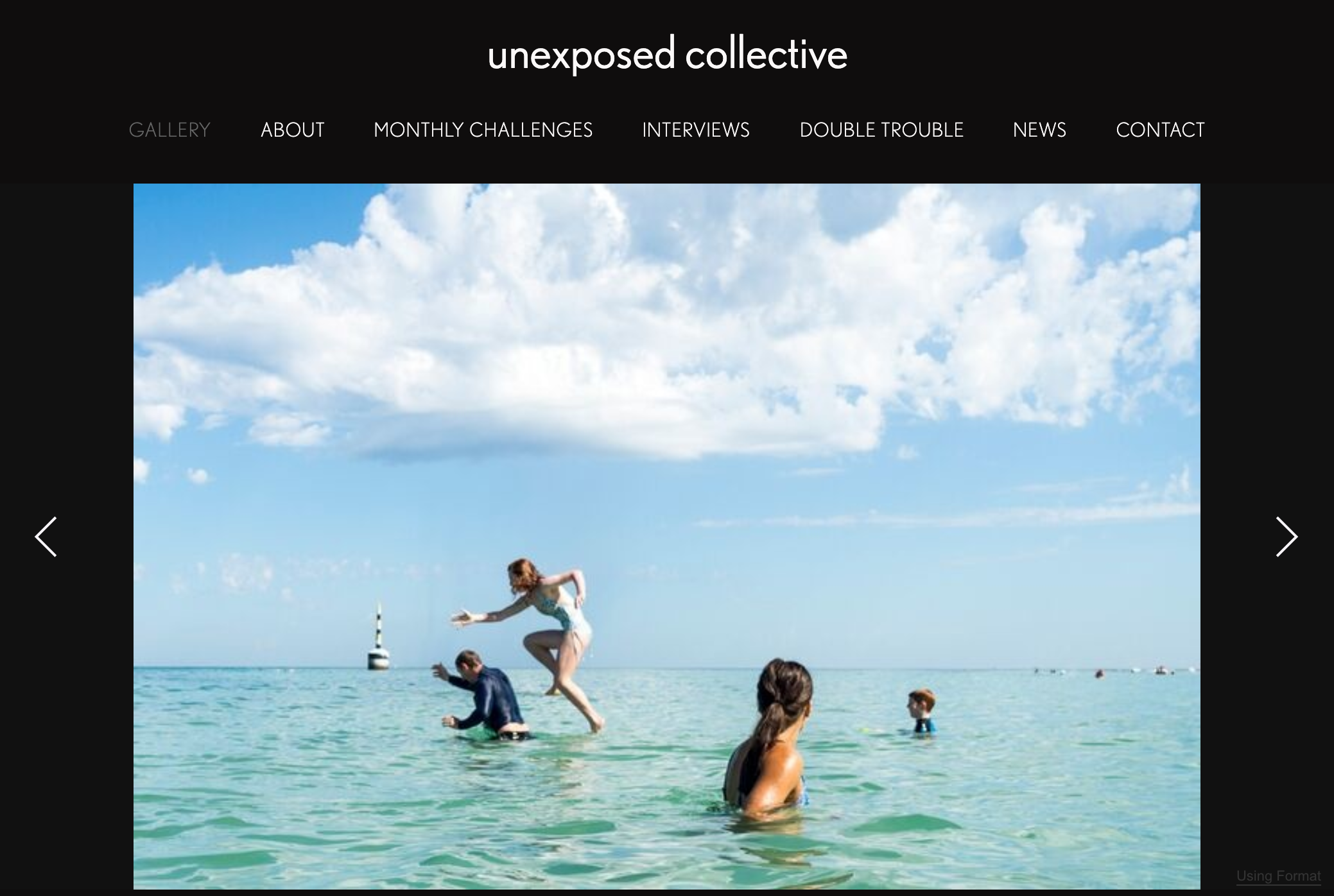 unexposed collective website screenshot