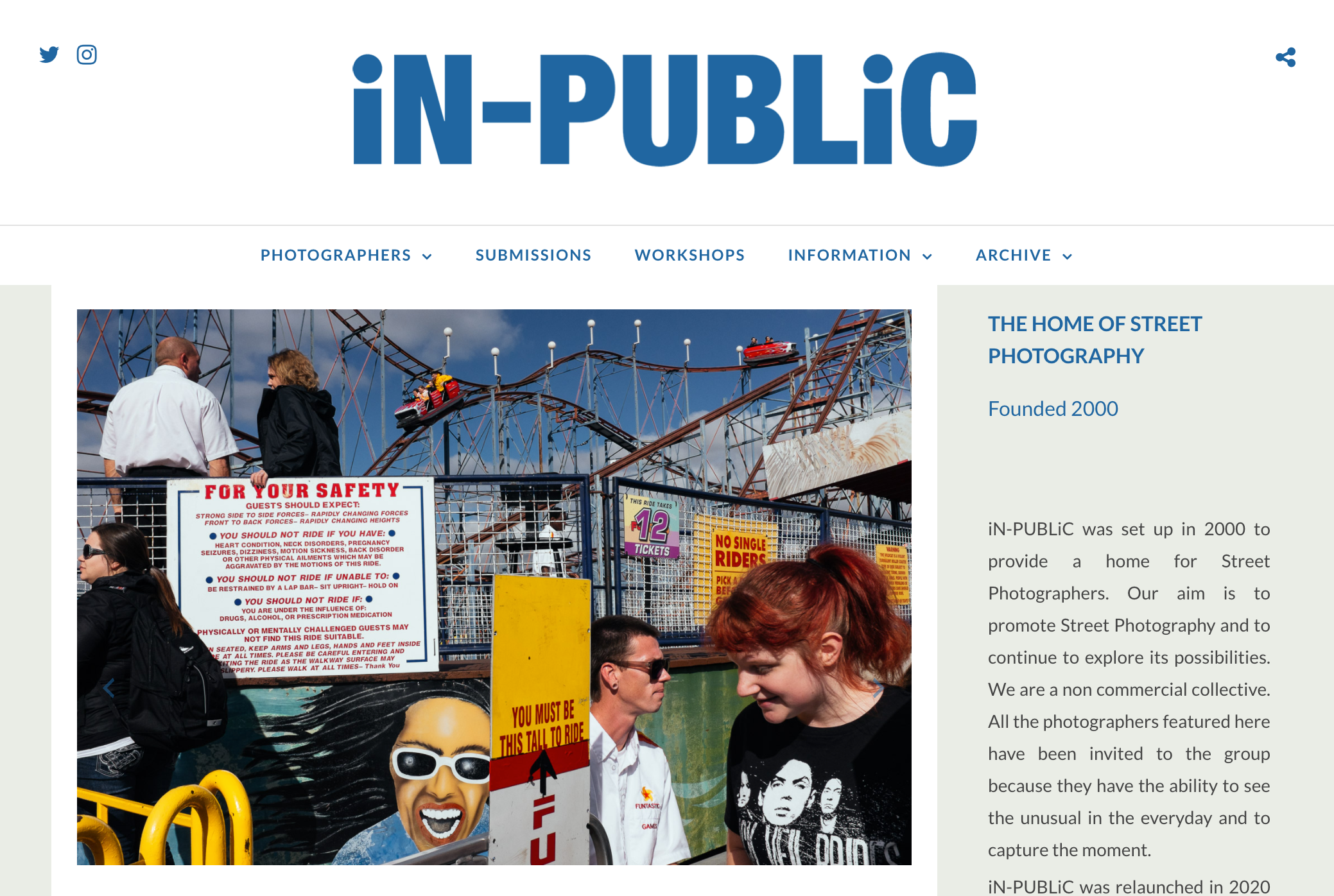 iN-PUBLiC website screenshot